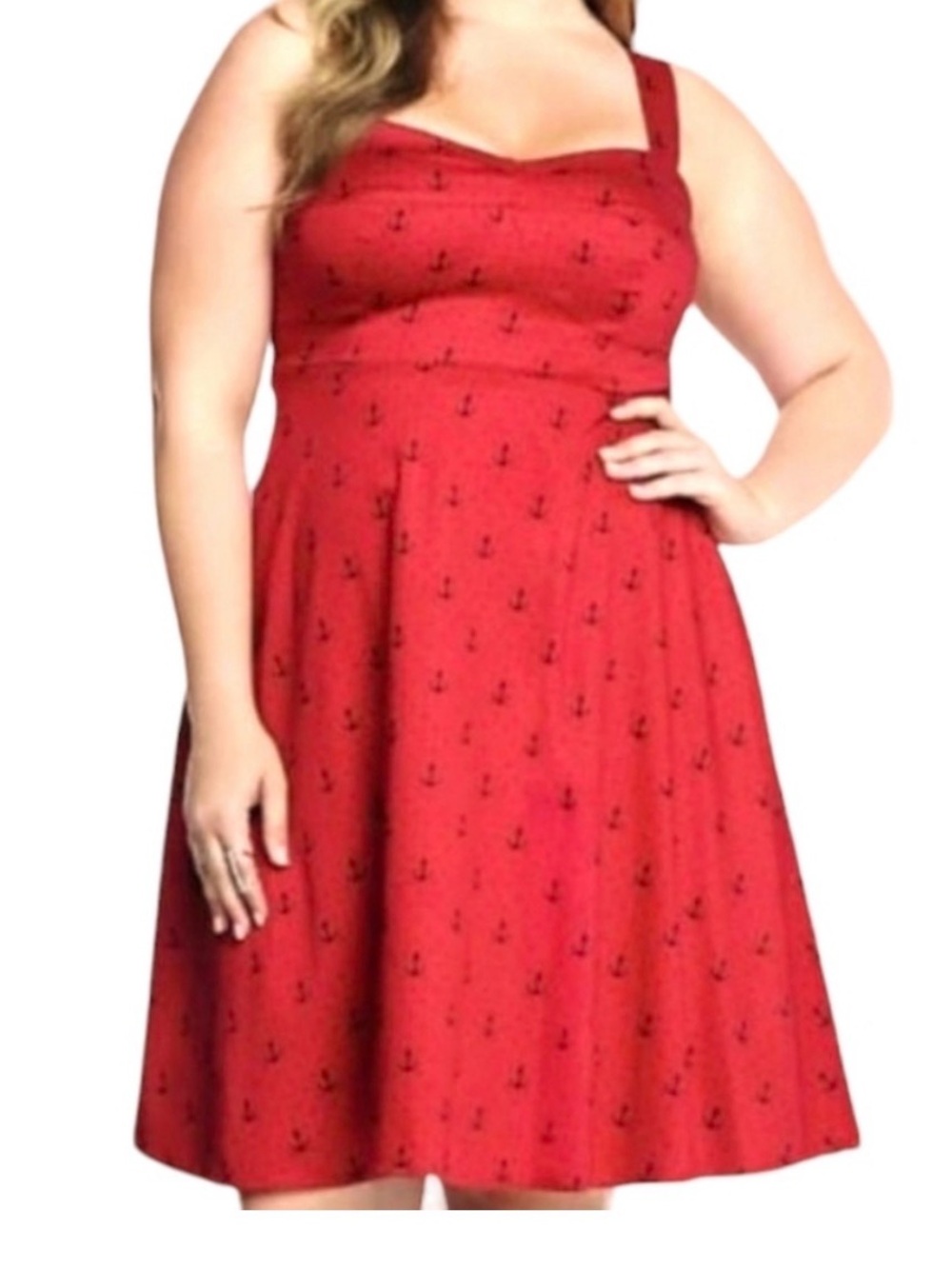 Cute fitted anchor print sundress from torrid! Size 24  3x  N4